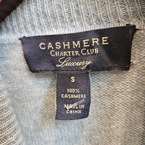 NWT Charter Club Women’s Cashmere Sweater Luxurious Fall Winter Warm Cozy Soft - Picture 4 of 5